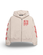 Palm Angels Gothic Logo Zip Hoodie