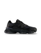 New Balance 9060 Triple Black Leather Sneakers