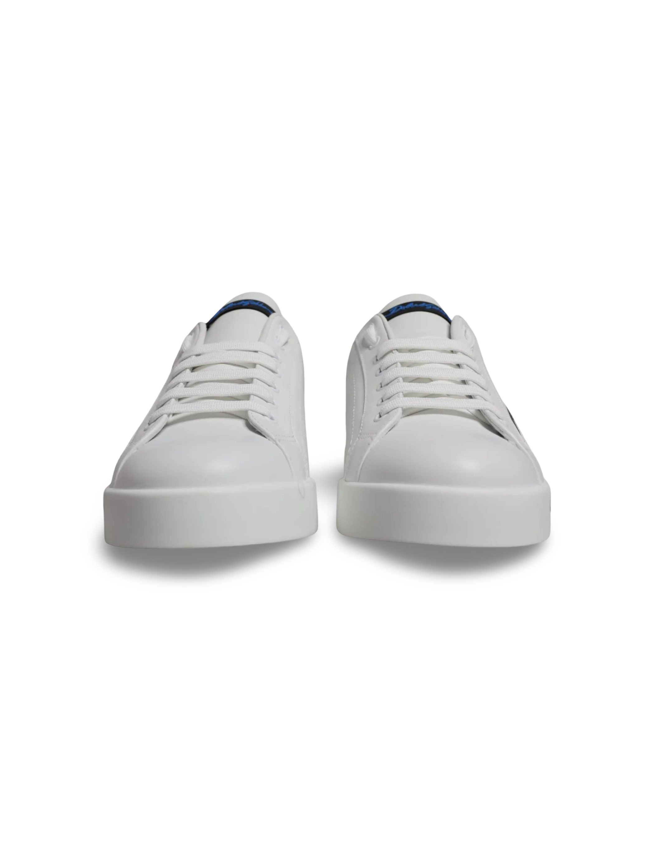 Dolce Gabanna Portofino Metallic Blue Sneakers