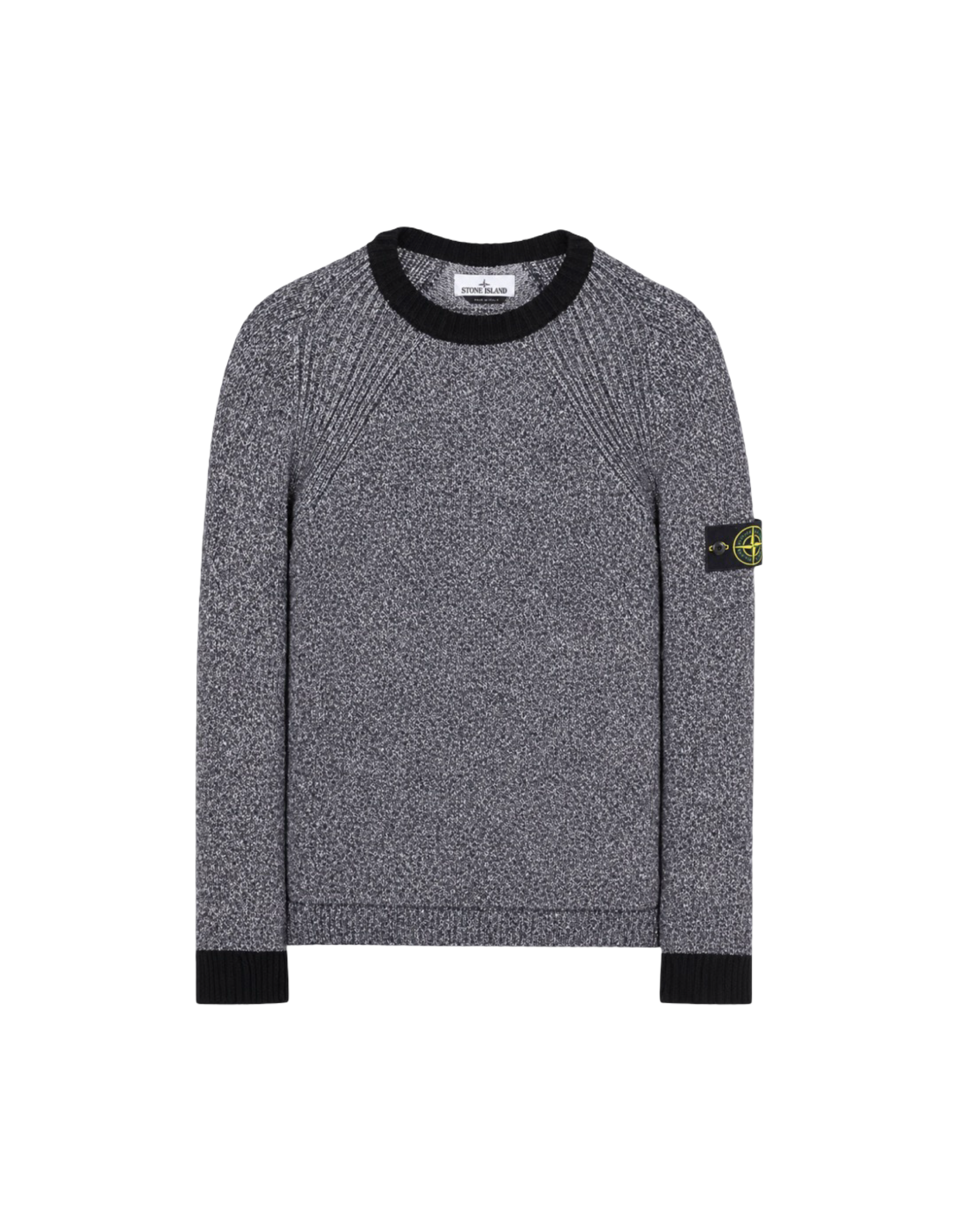 Stone Island Logo Patch Grey Sweater