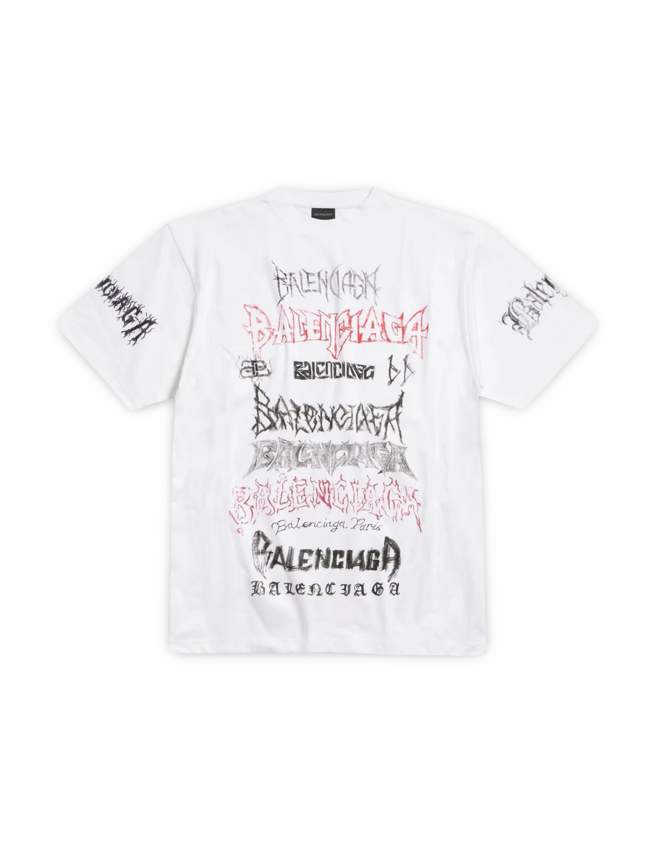 Balenciaga DIY Metal Allover Logo Tee