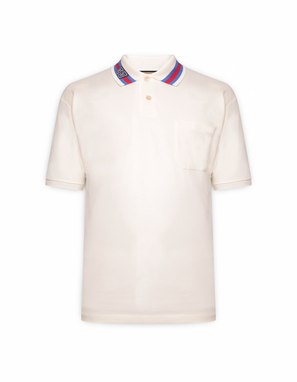 Gucci GG Logo Polo Shirt White
