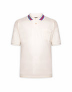 Gucci GG Logo Polo Shirt White