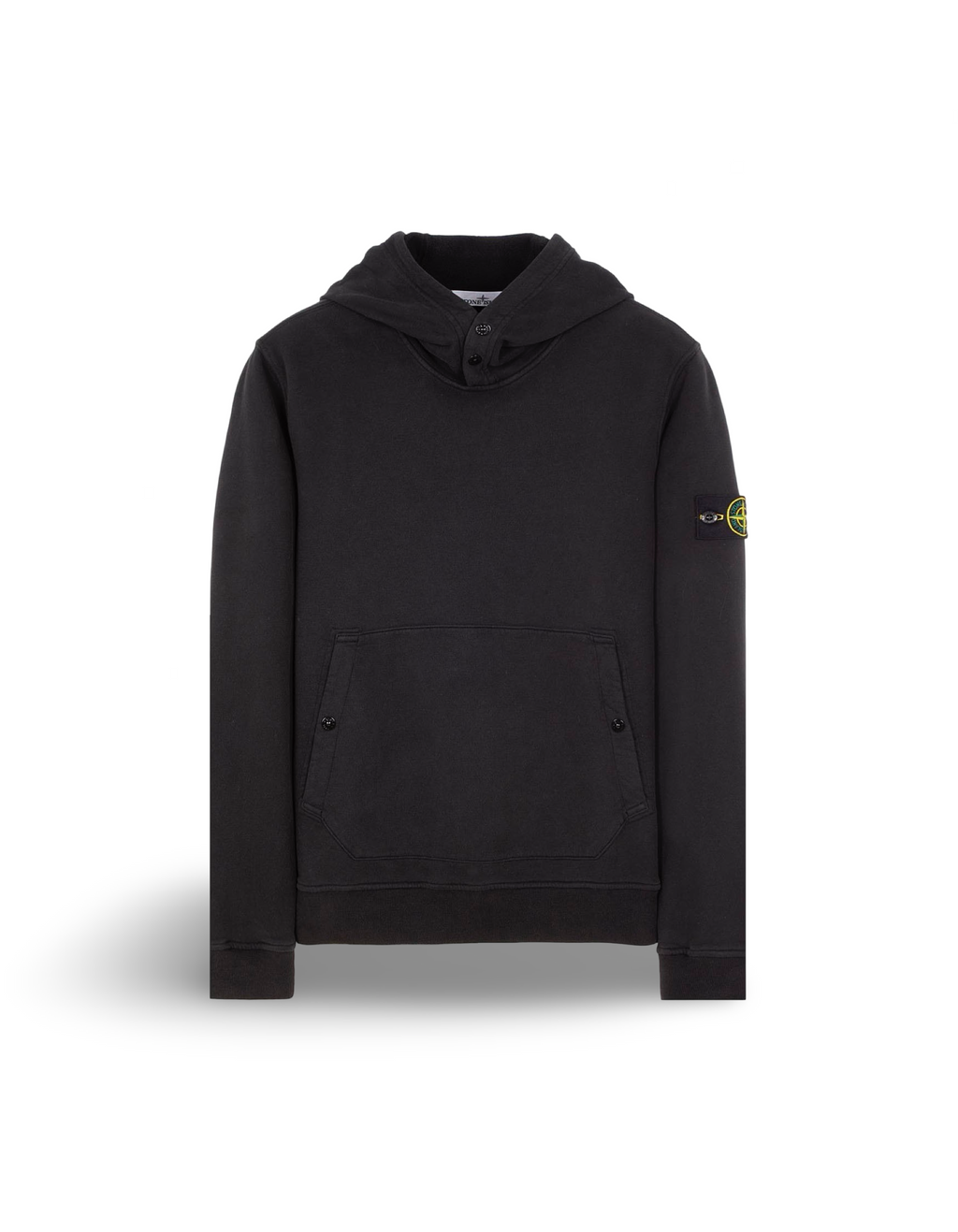 Stone Island Patch Hoodie Black
