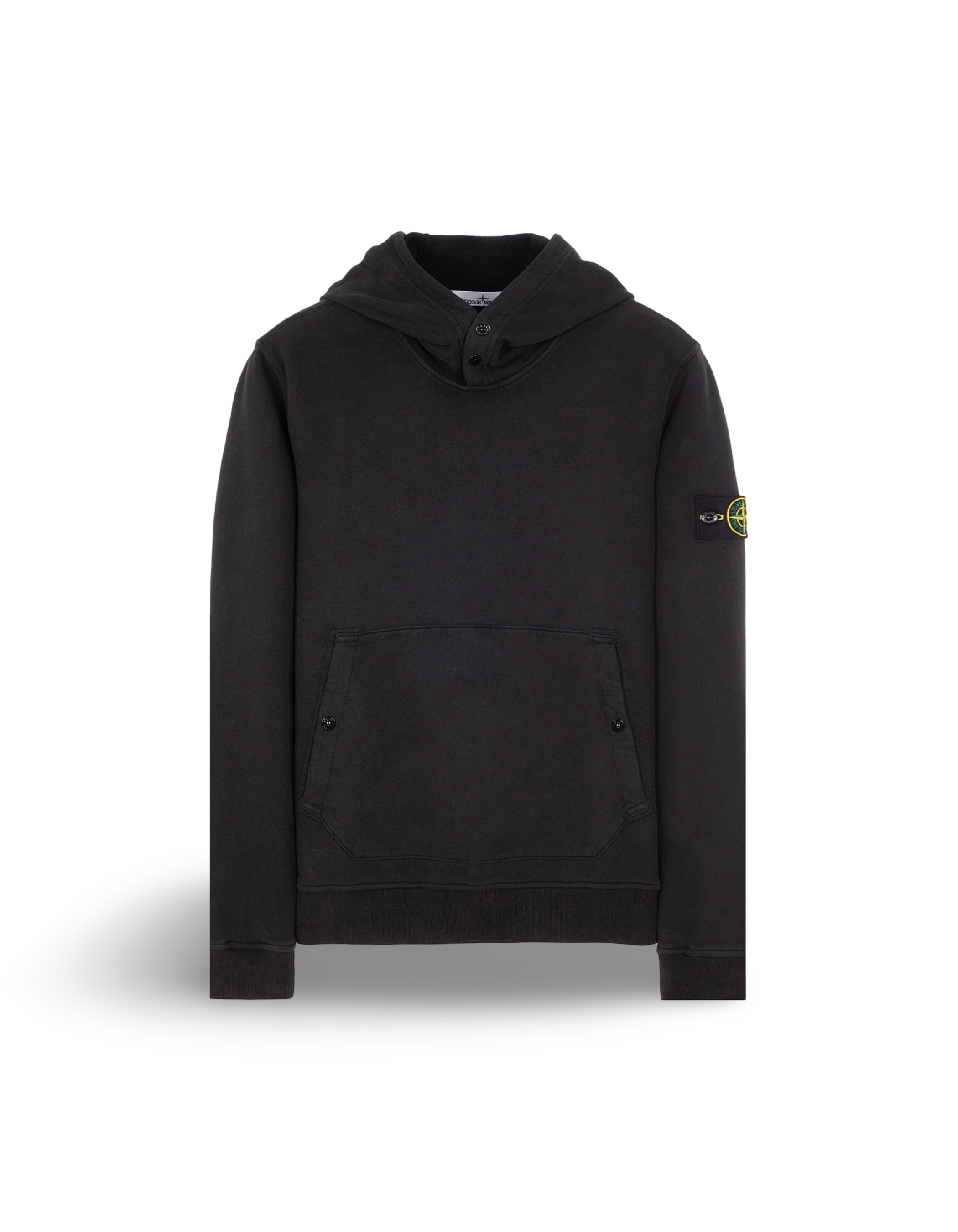 Stone Island Patch Hoodie Black