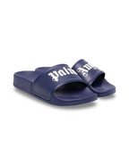 Palm Angels Logo Blue Slides