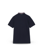 Moncler Logo Blue Polo