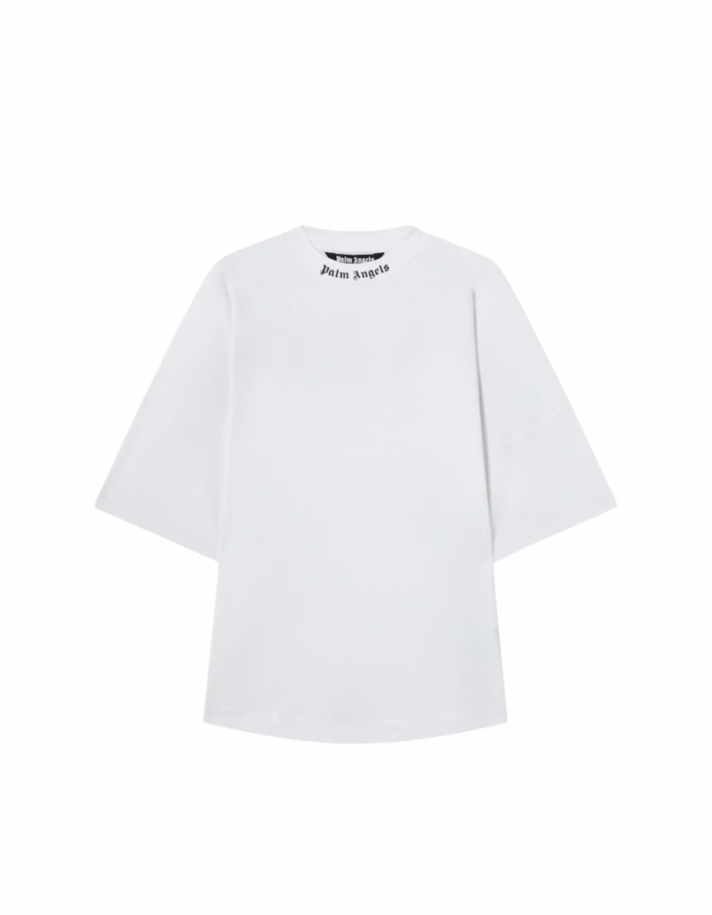 Palm Angels Allover Logo Tee White Fuchsia