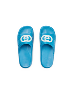 Gucci Pursuit Blue Slides