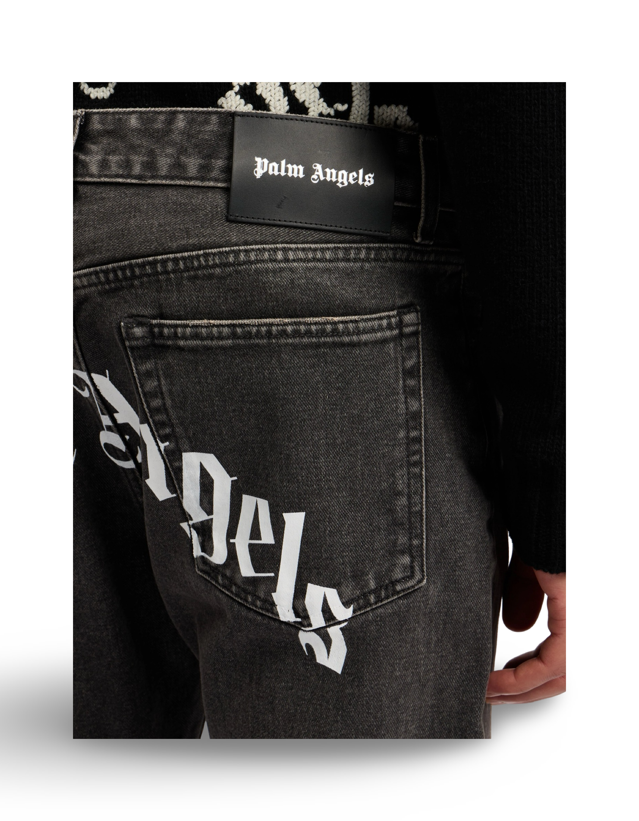 Palm Angels Curved Logo Jeans