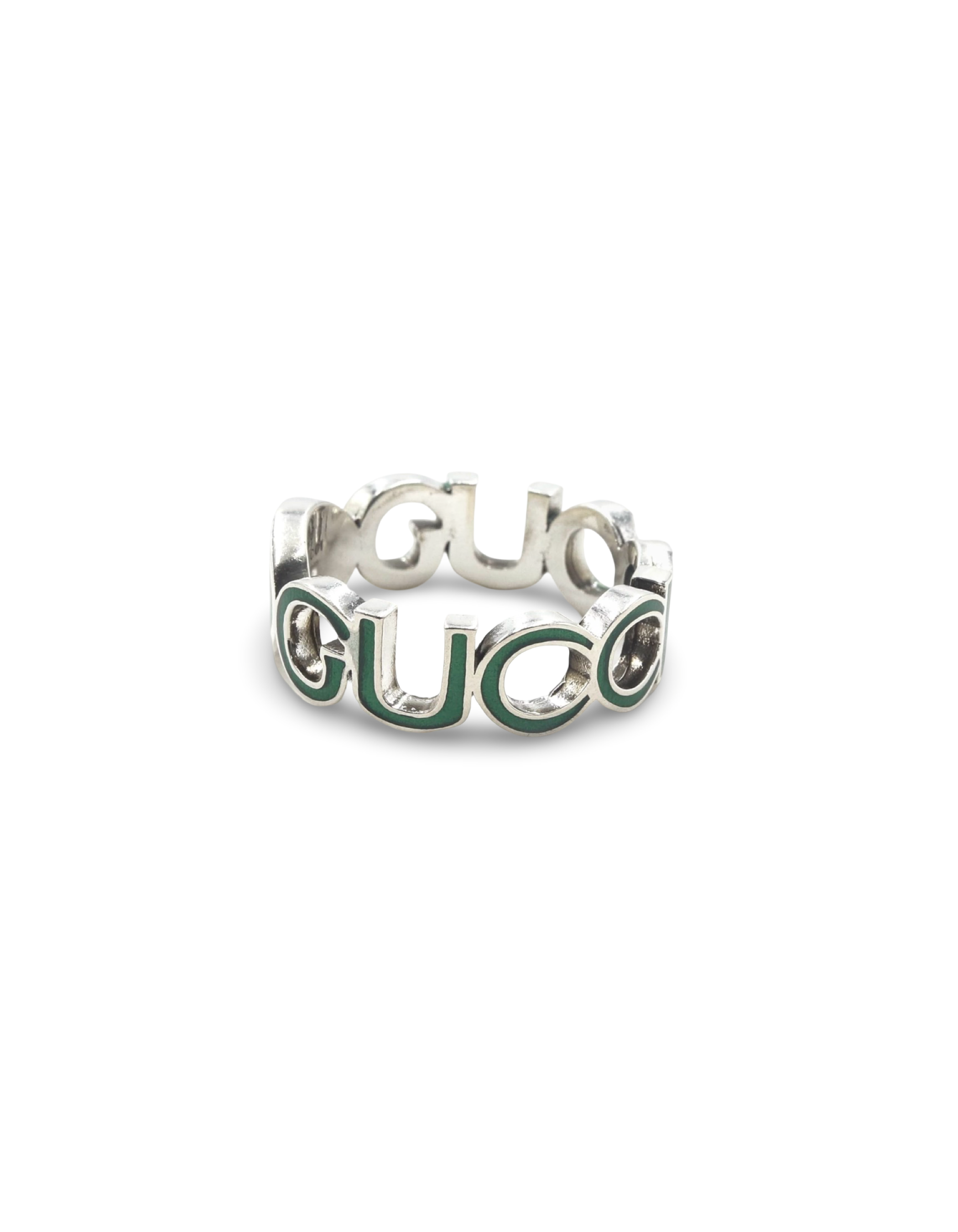 Gucci Logo Silver Ring