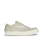 Rick Owen’s Lido Vintage Pearl Milk Sneakers Low