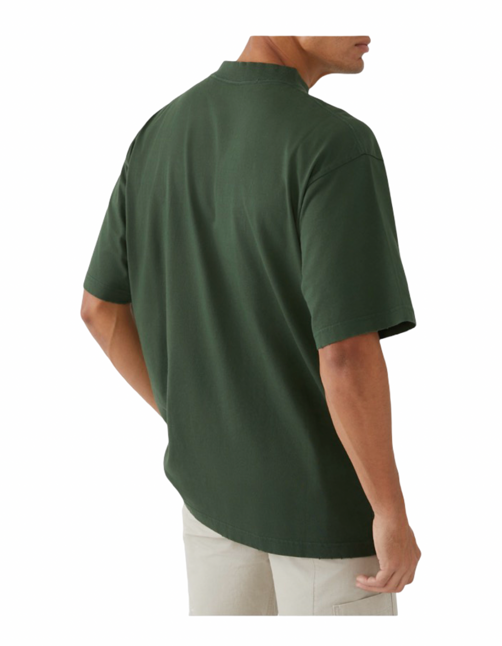 Balenciaga Maison Logo Green Tee