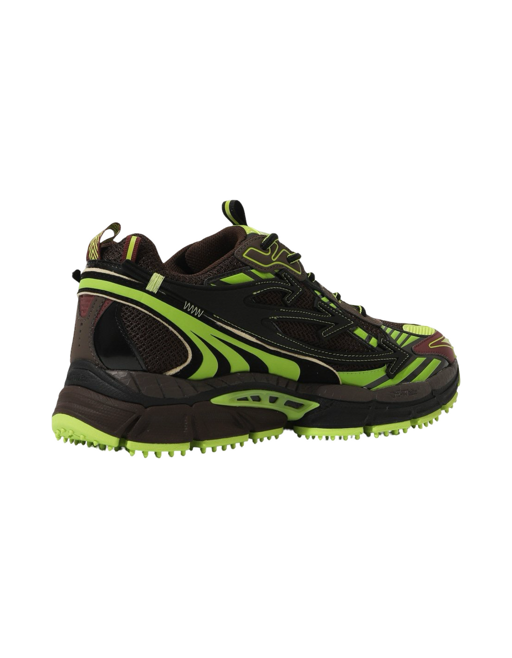 Off-White Be Right Back Brown Green Sneakers