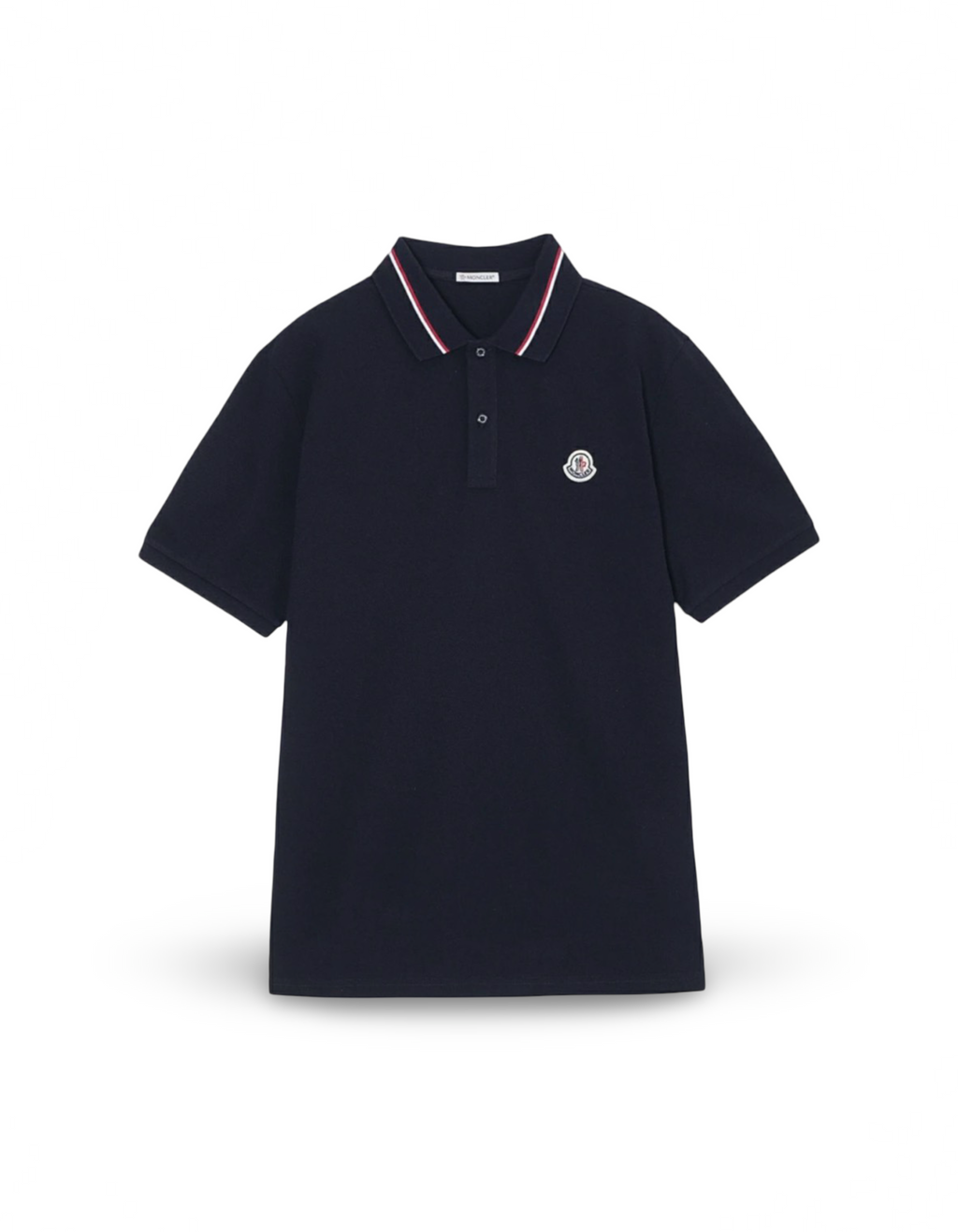 Moncler Logo Blue Polo