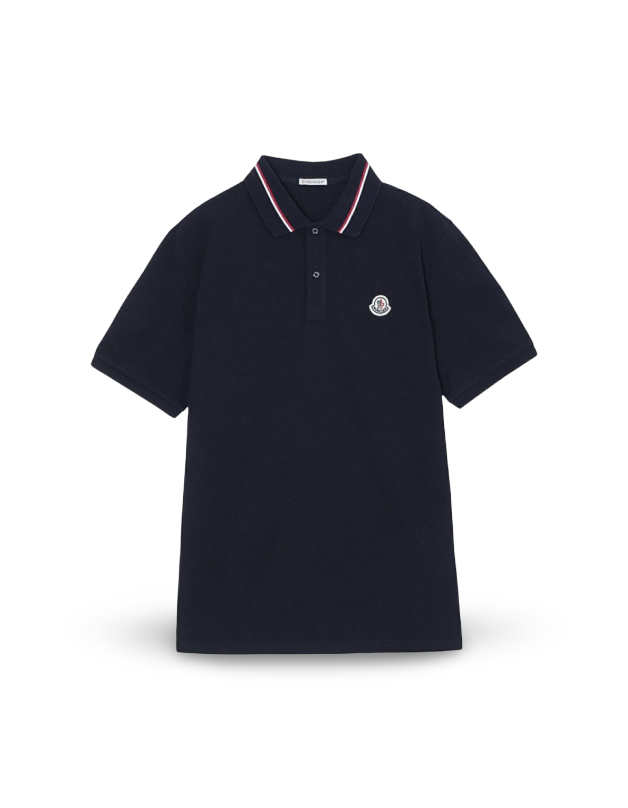 Moncler Logo Blue Polo