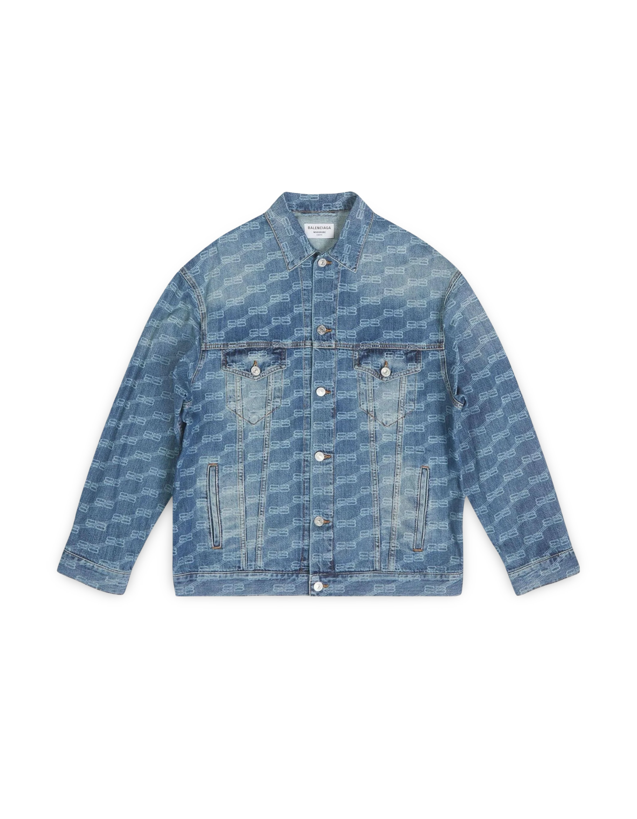 Balenciaga BB Monogram Denim Jacket