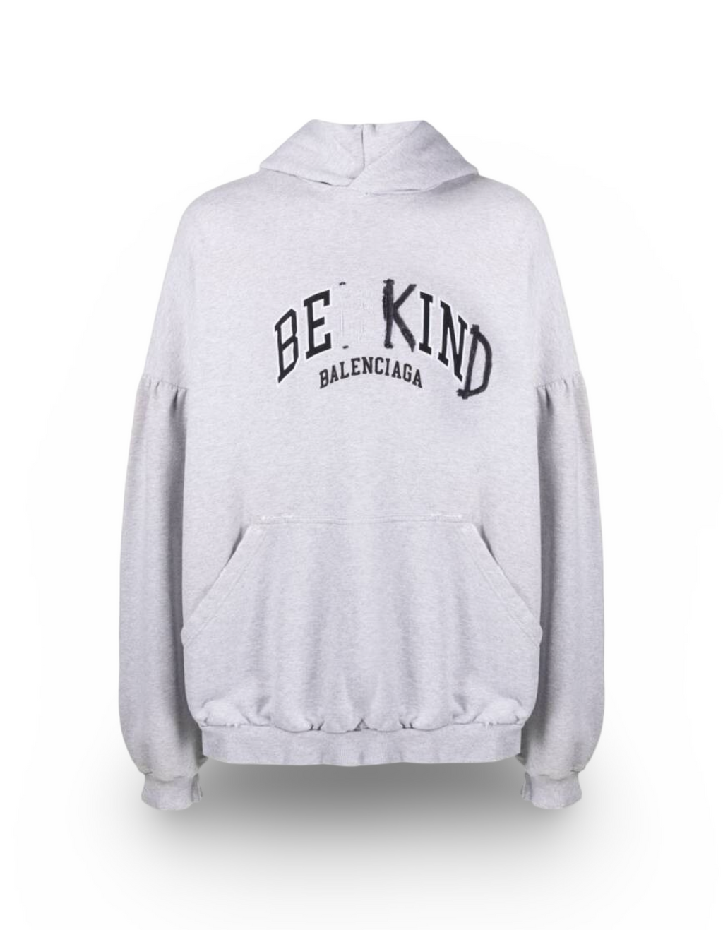 Balenciaga “Be Kind” Logo Hoodie Grey
