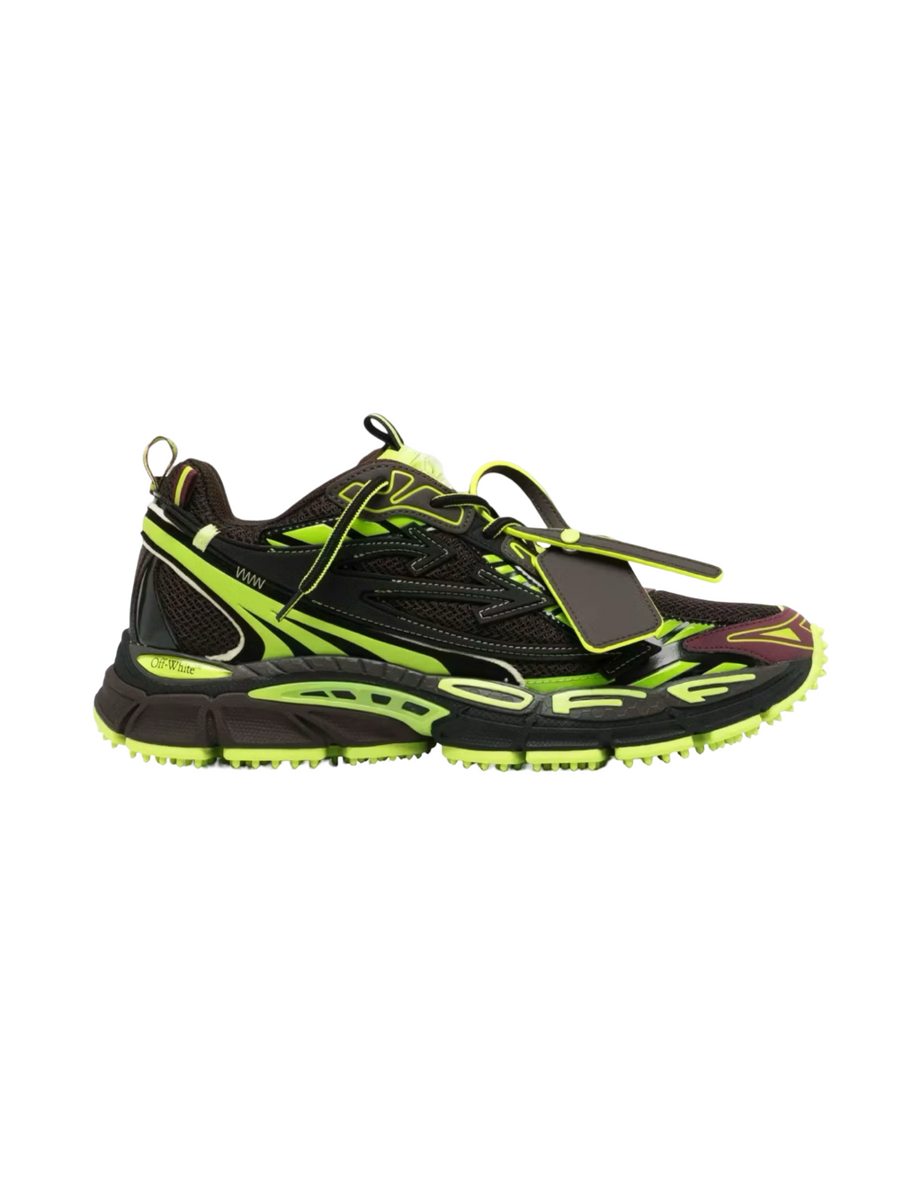 Off-White Be Right Back Brown Green Sneakers