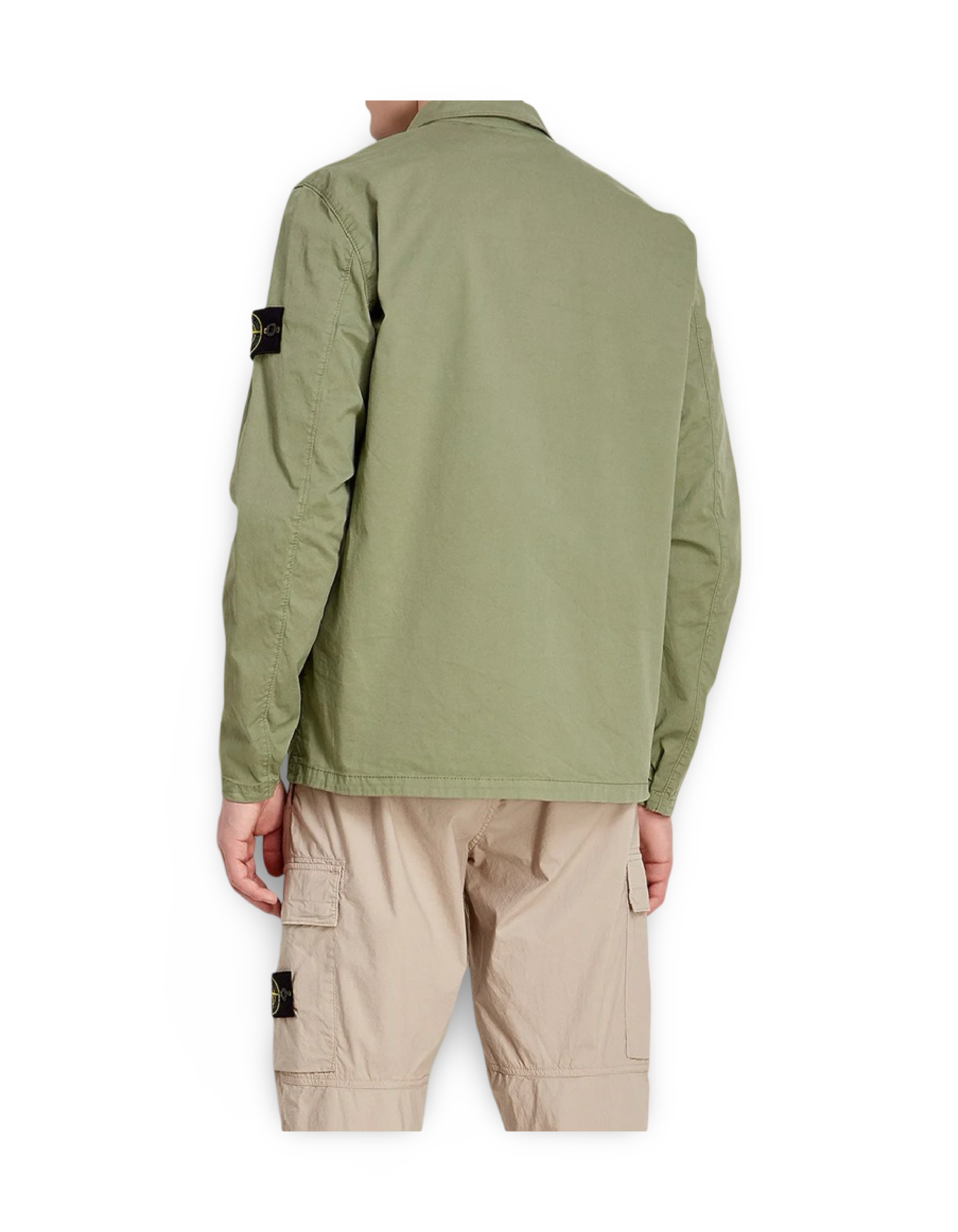 Stone Island Green Overshirt Jacket