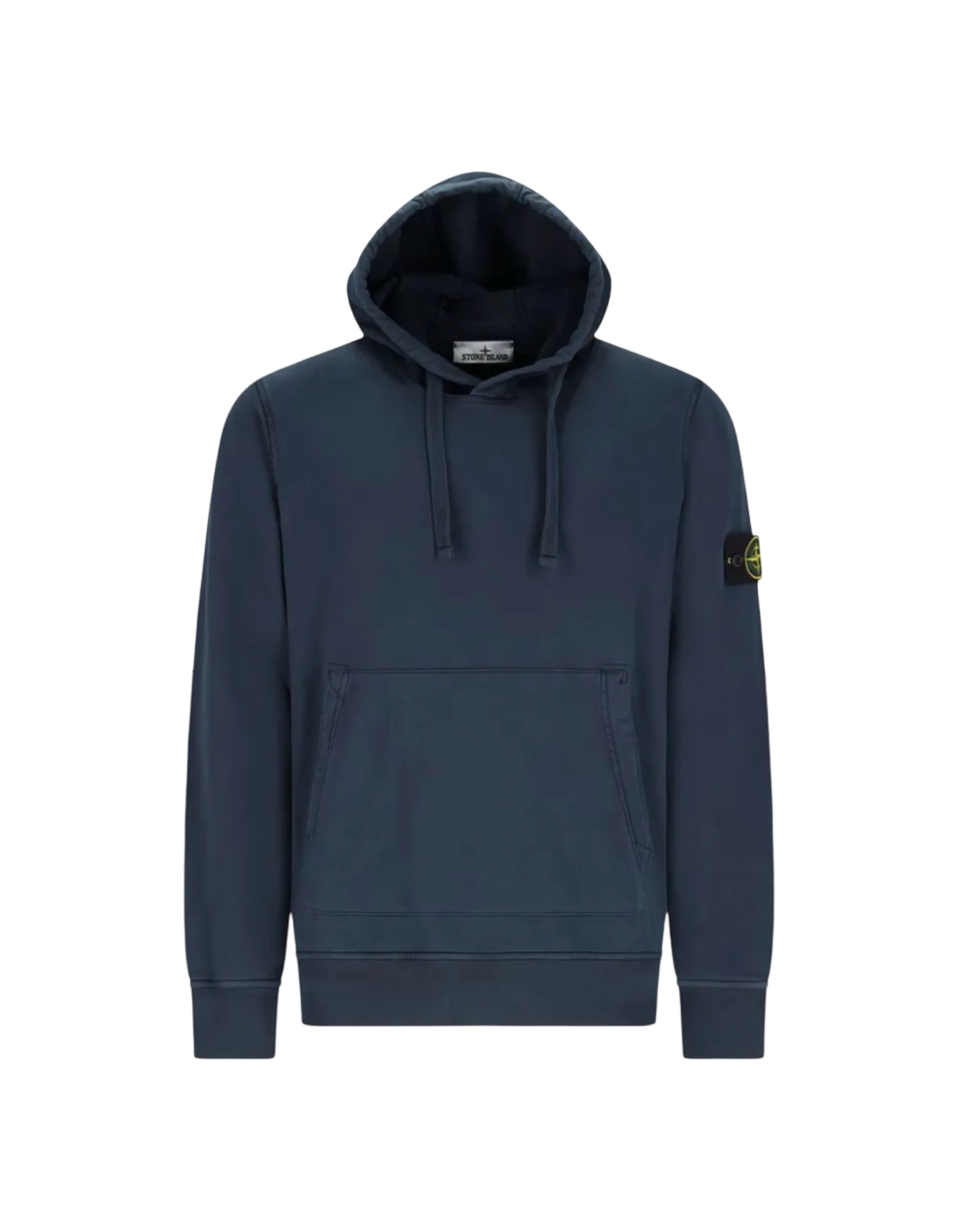 Stone Island Logo Patch Navy Hoodie