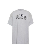 Balenciaga Be Kind Logo Grey Tee