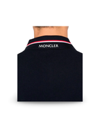 Moncler Logo Blue Polo