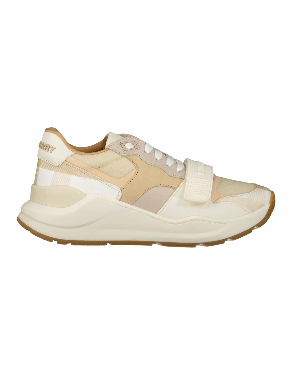 Burberry Ramsey Beige Checkered Sneakers
