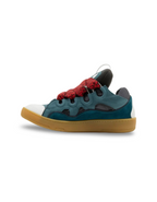 Lanvin Curb Teal Blue Sneakers