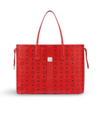 MCM Liz Reversible Red/White Shopper Bag
