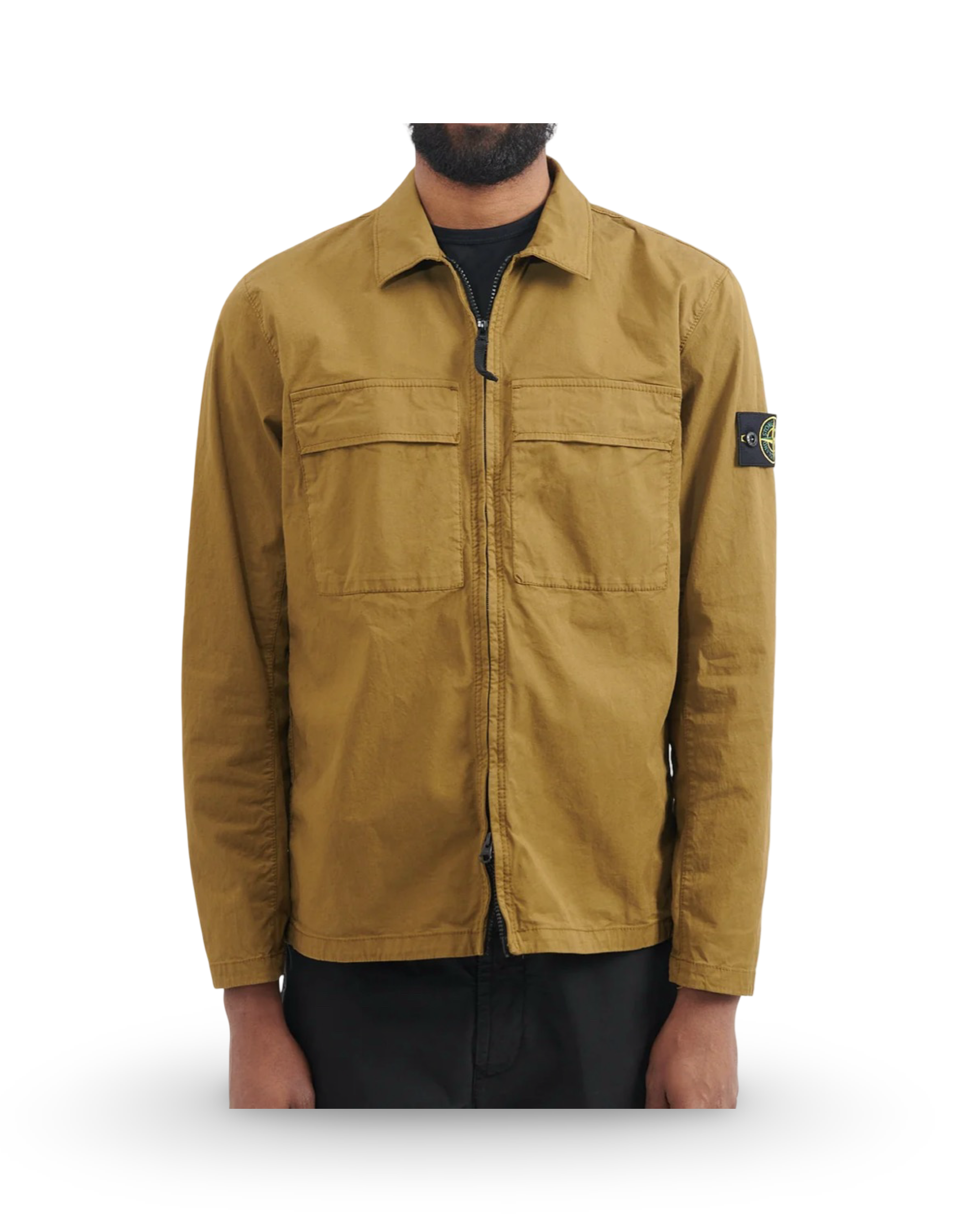 Stone Island Brown Overshirt Jacket