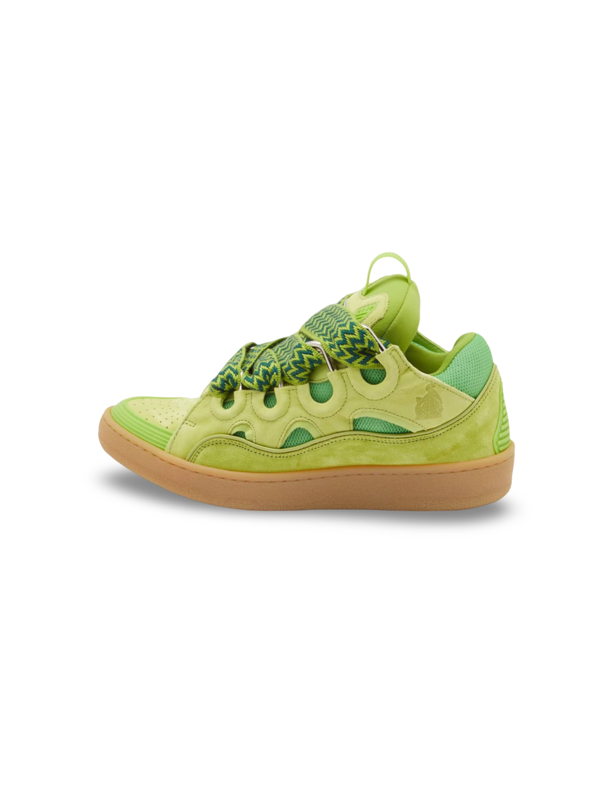Lanvin Curb Fluo Green Low Sneakers