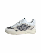 Gucci Re-Web Monogram White Blue Sneakers
