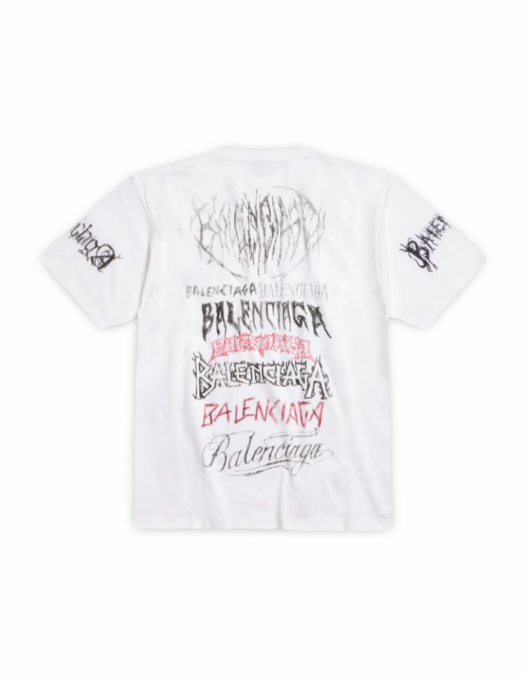 Balenciaga DIY Metal Allover Logo Tee