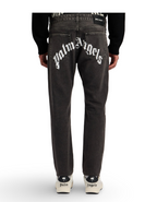 Palm Angels Curved Logo Jeans