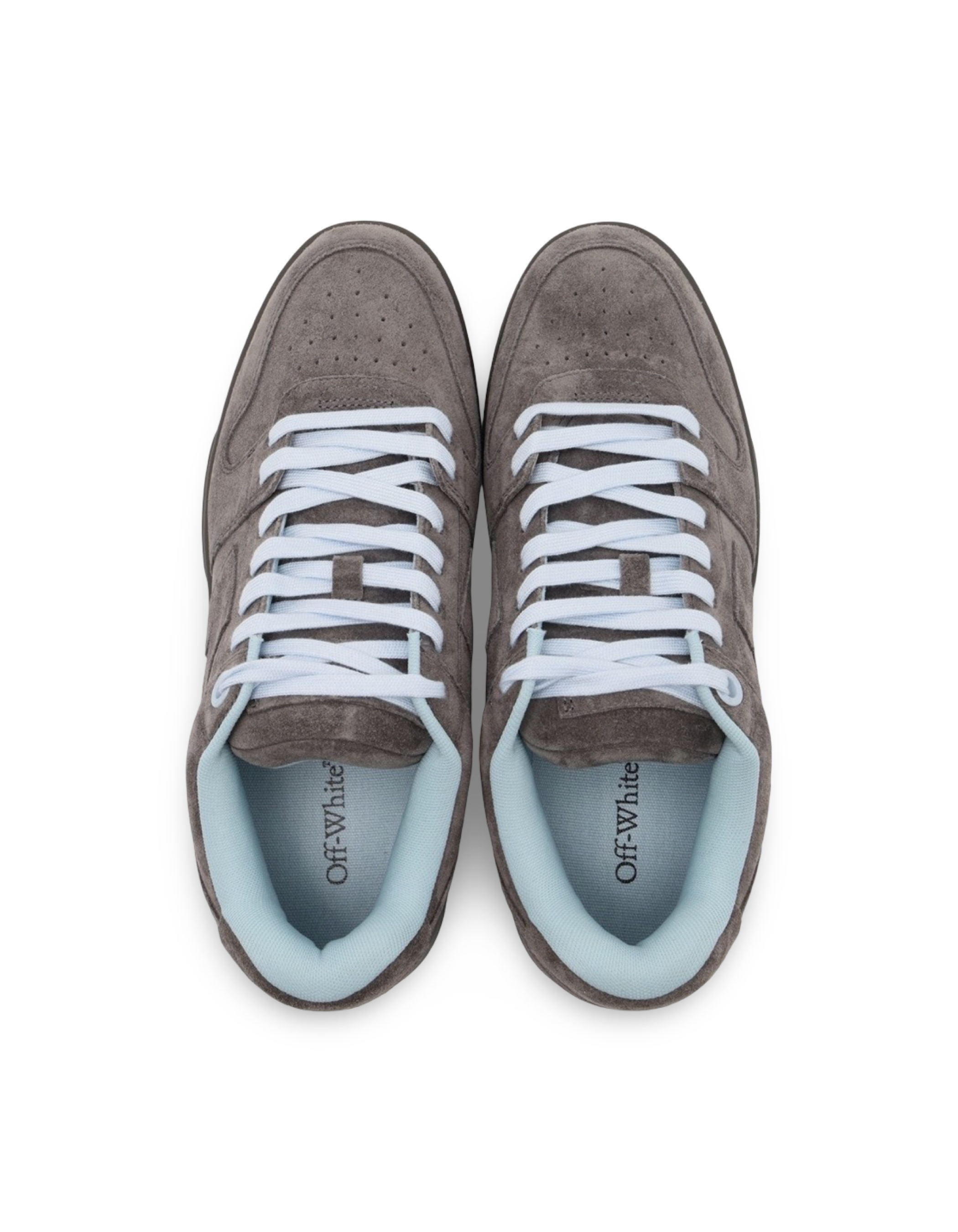Off-White Out Of Office Grey Suede Sneakers