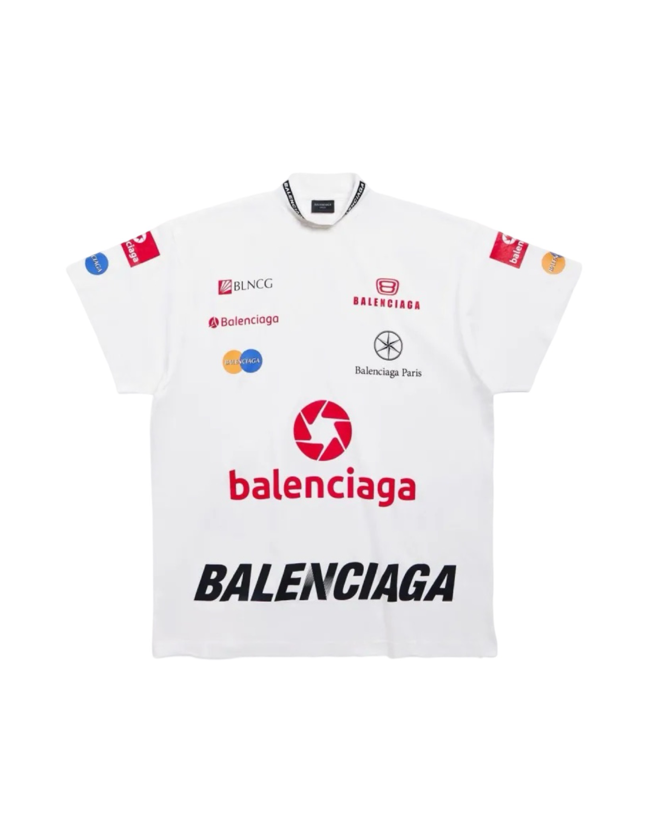 Balenciaga Top League White Tee