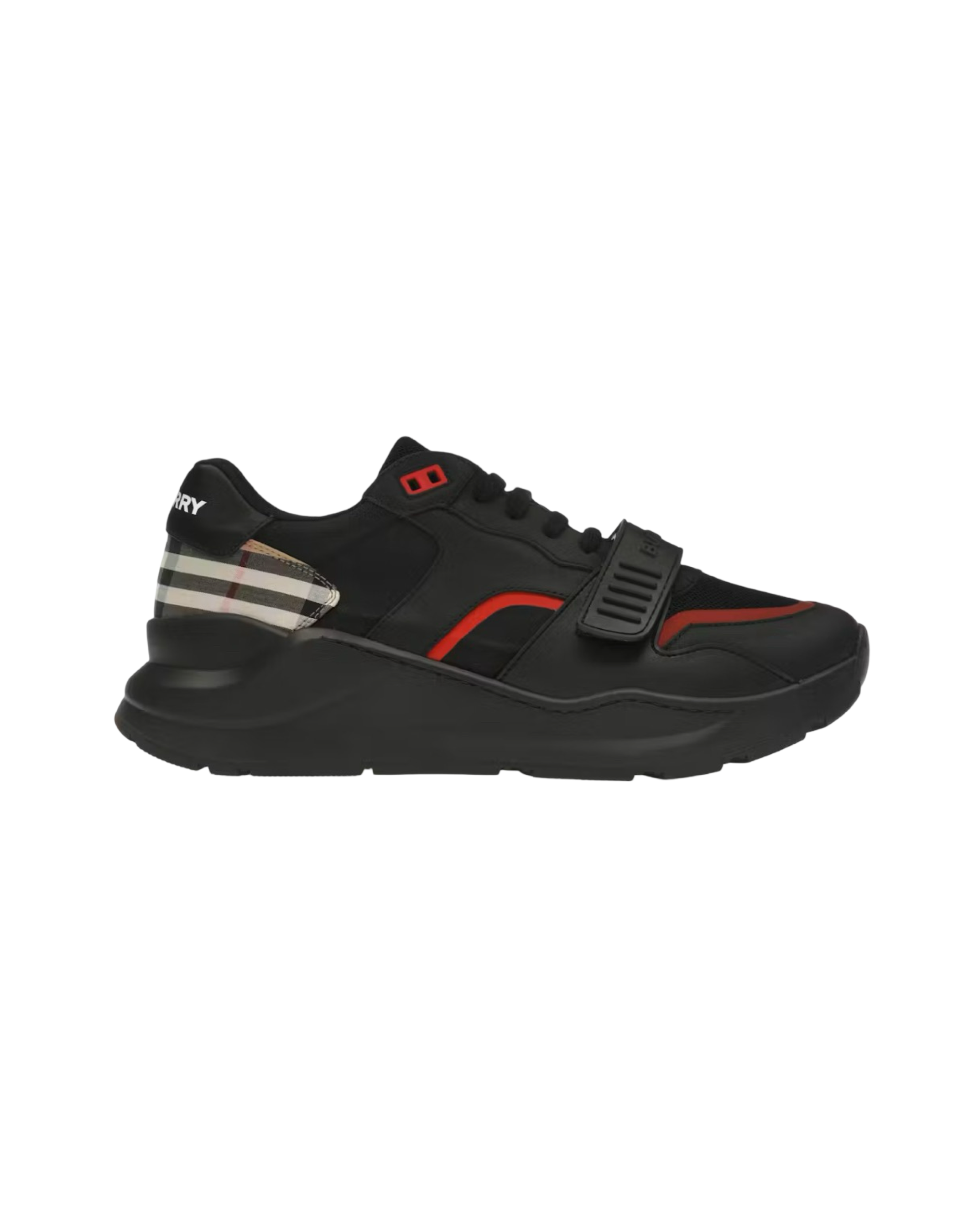 Burberry Ramsey Archive Black Sneakers.