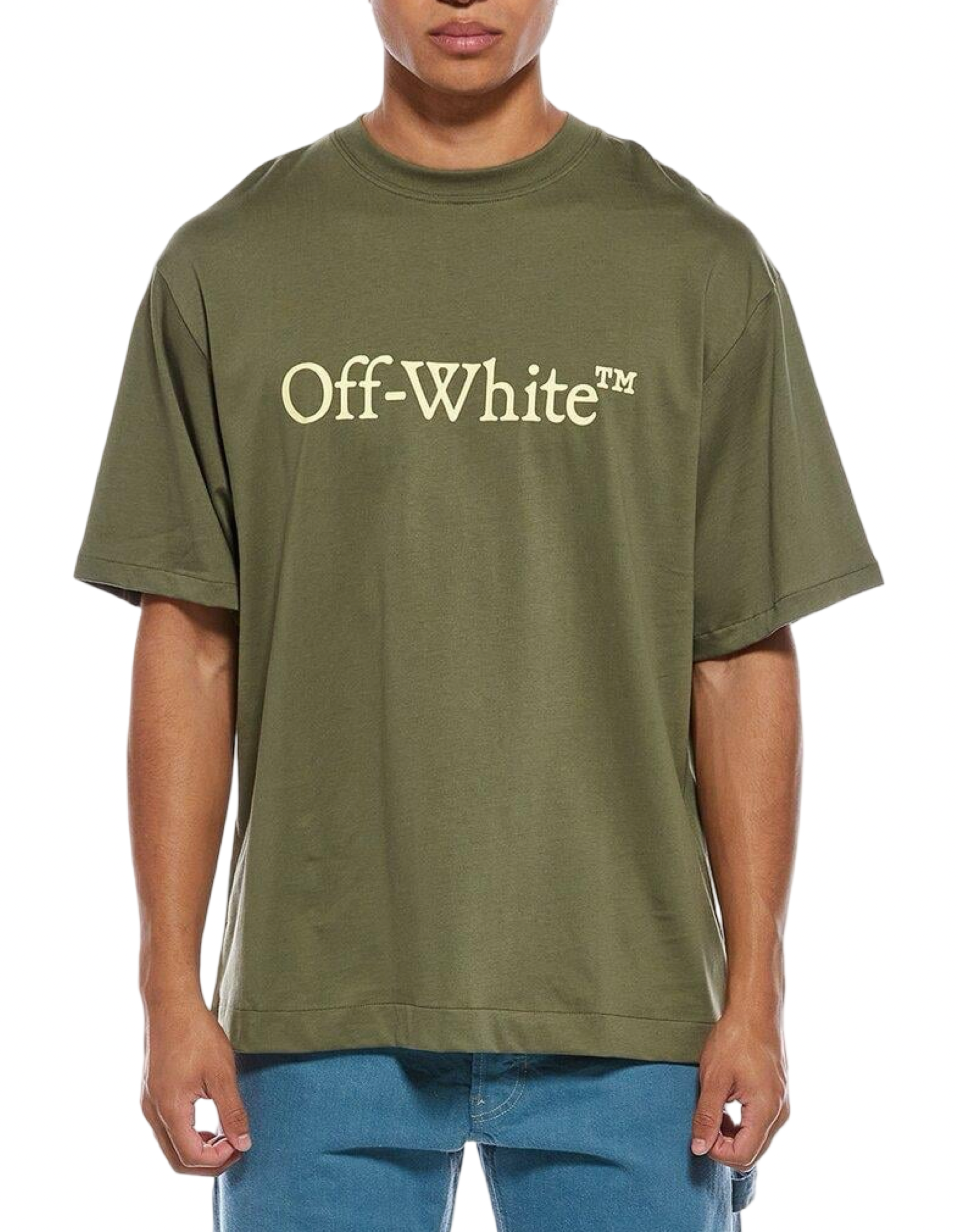 Off-White Khaki Logo Tee