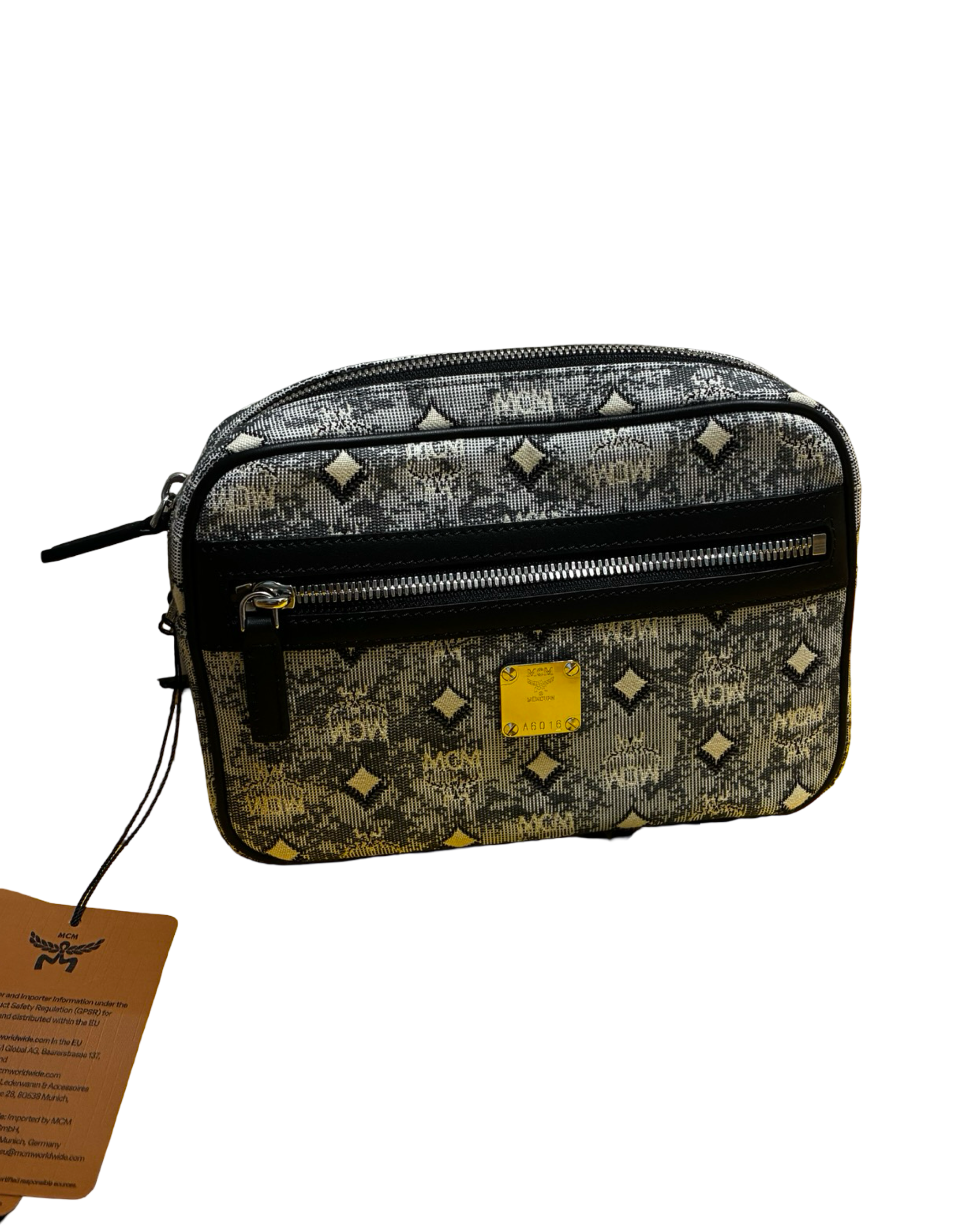 MCM Aren Denim Blue Crossbody Bag