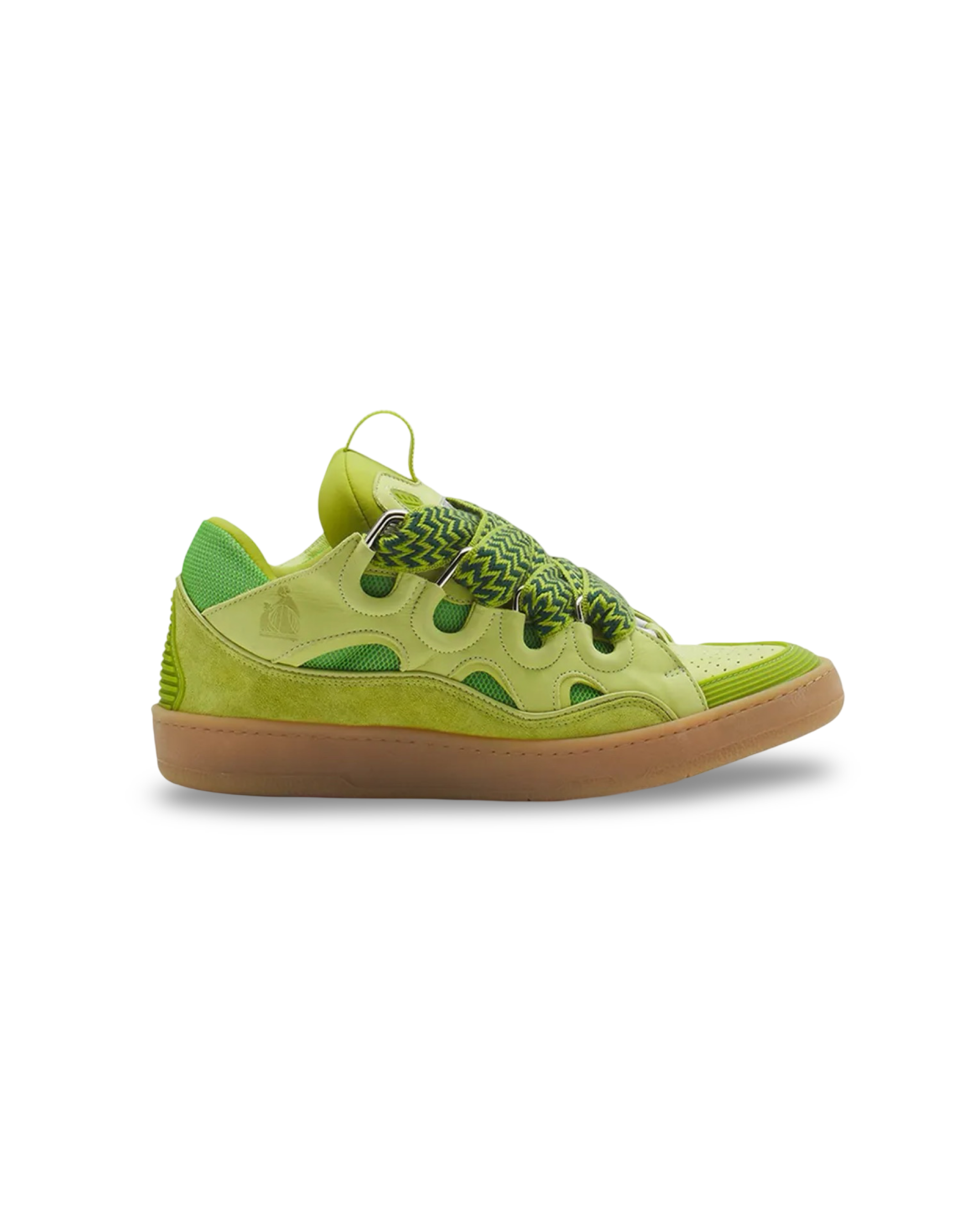 Lanvin Curb Fluo Green Low Sneakers
