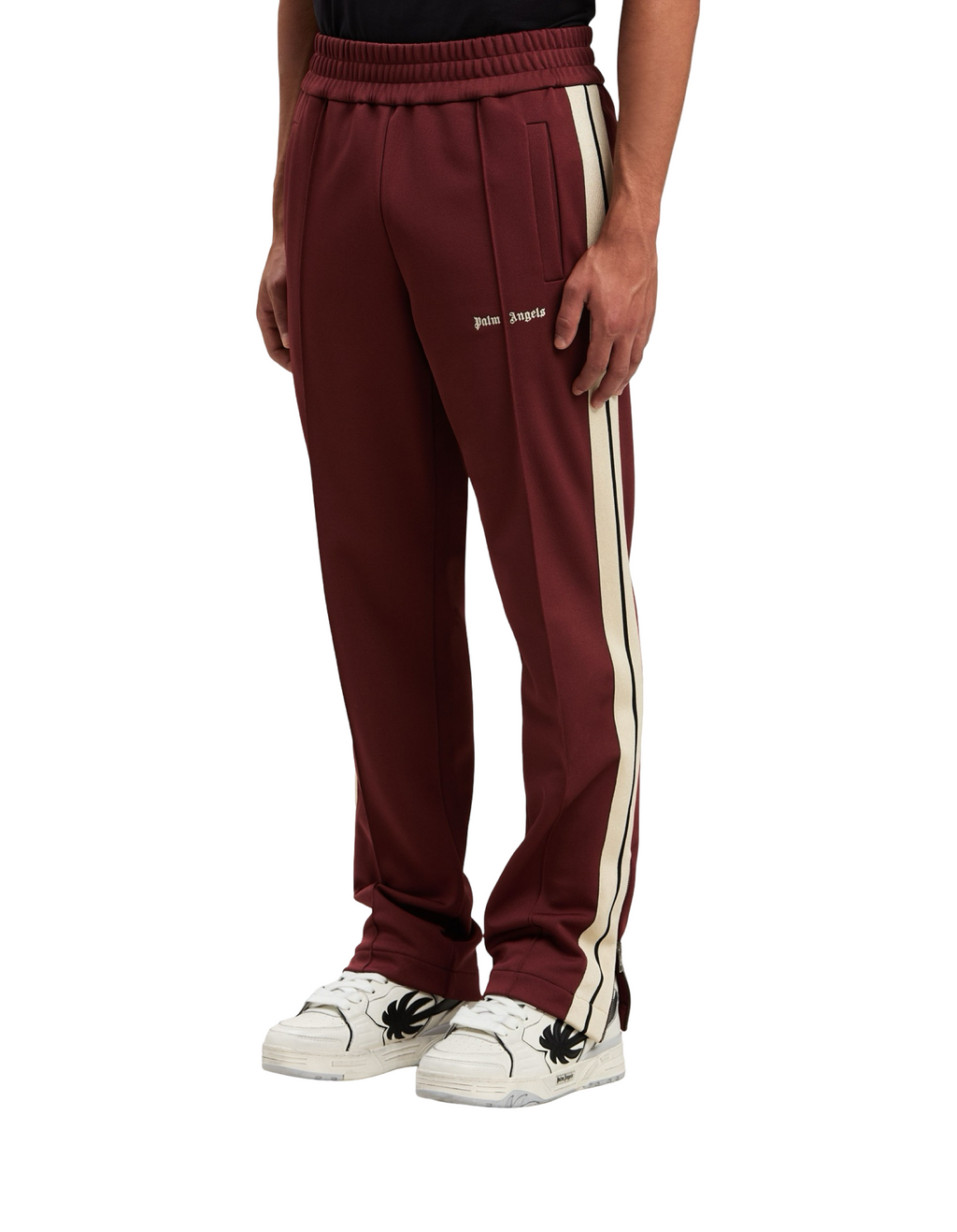 Palm Angels Burgundy Brown Track Pants