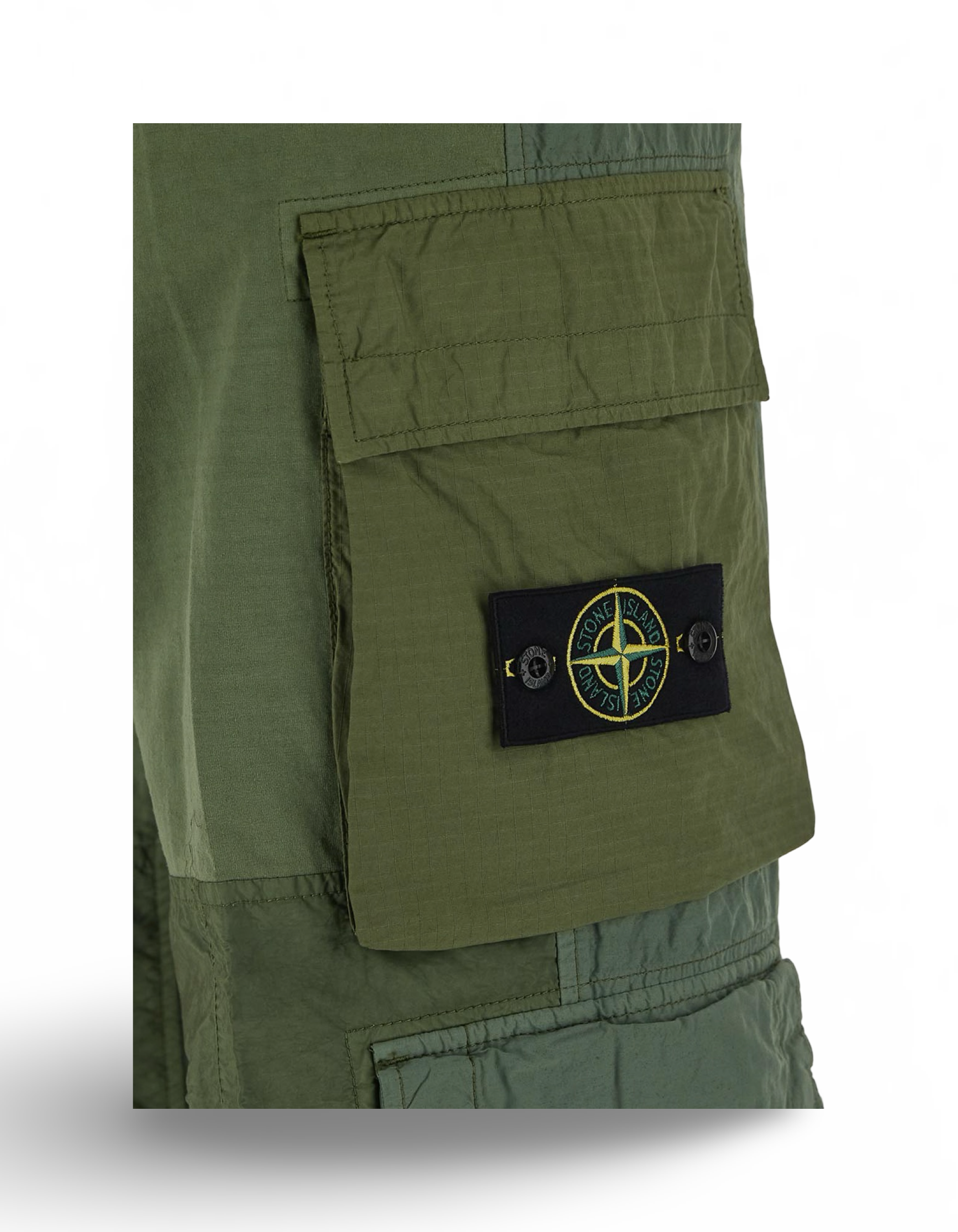 Stone Island Green Multi Cargo Pants