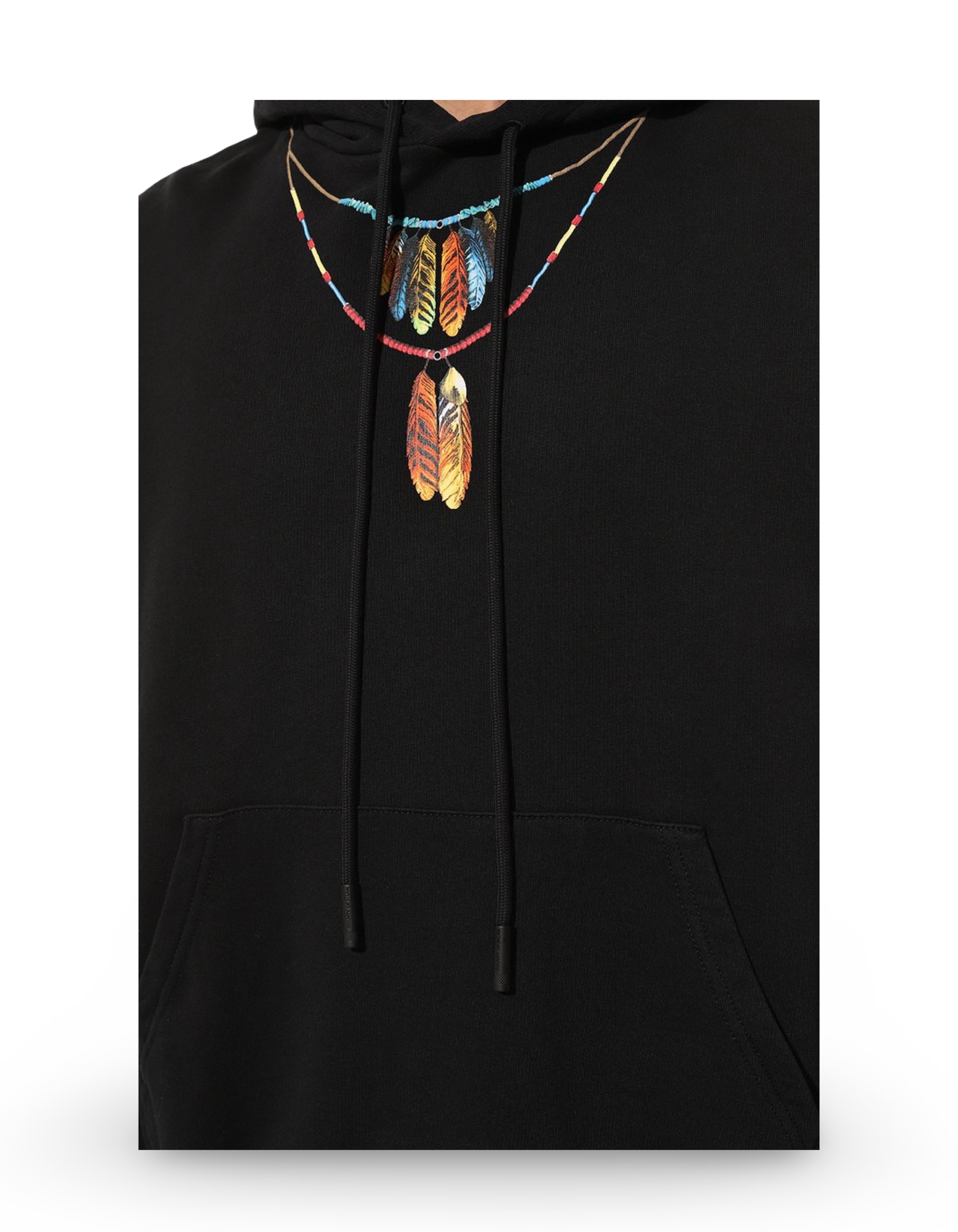 Marcelo Burlon Feather Necklace Hoodie