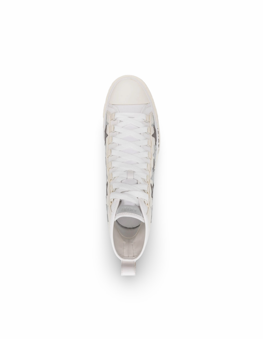 Amiri Stars Grey/Beige High Sneakers