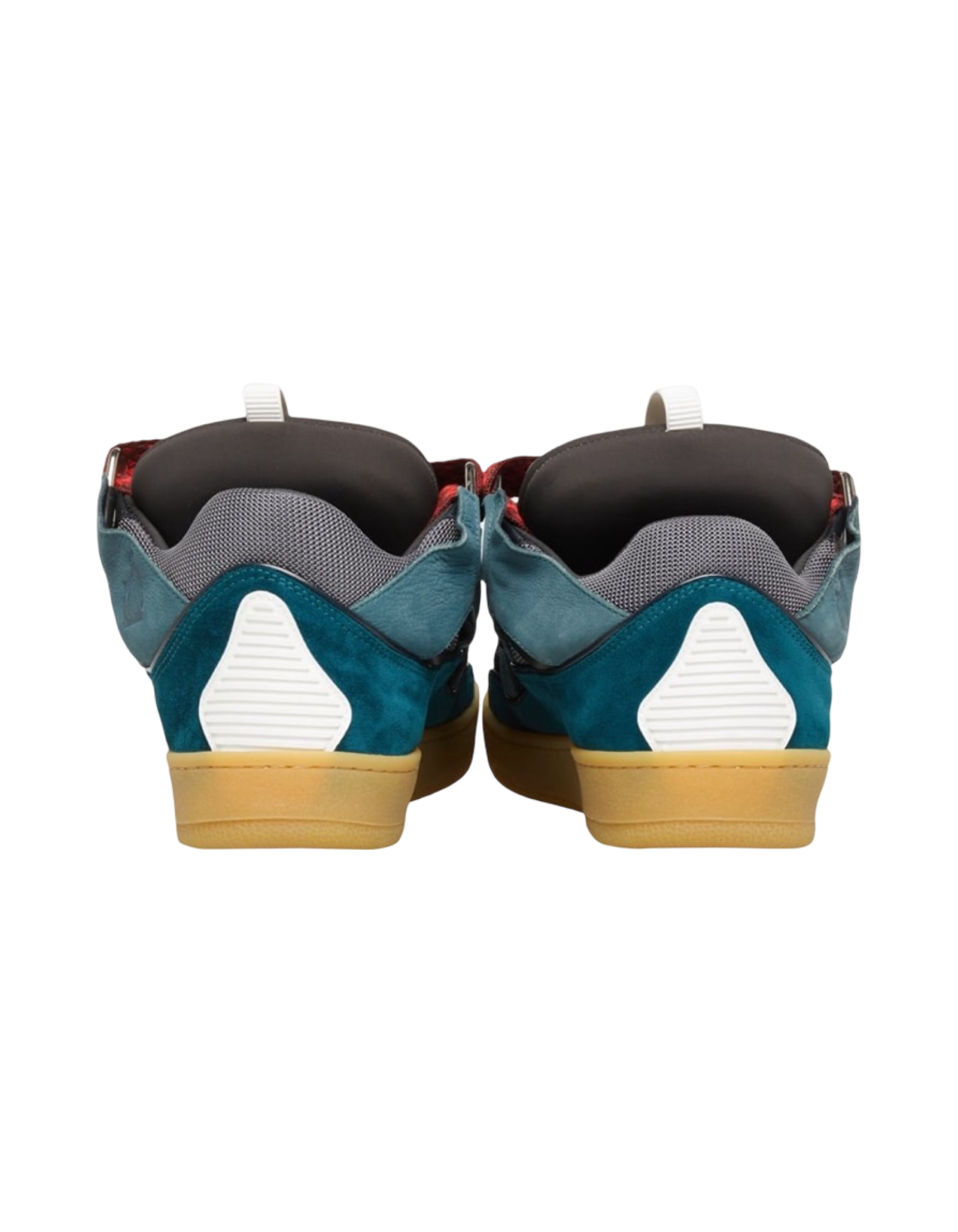 Lanvin Curb Teal Blue Sneakers