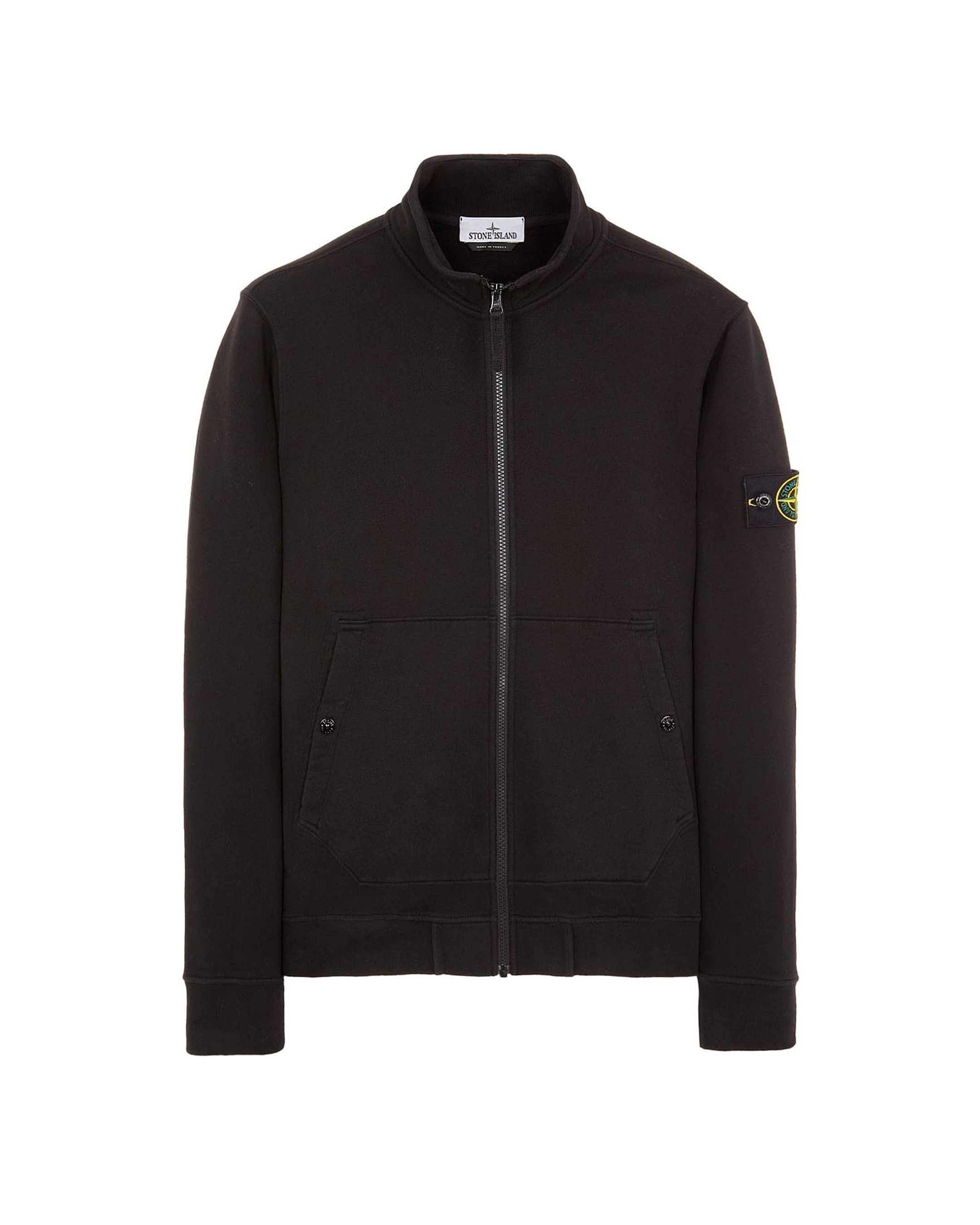 Stone Island Black Zip Sweatshirt