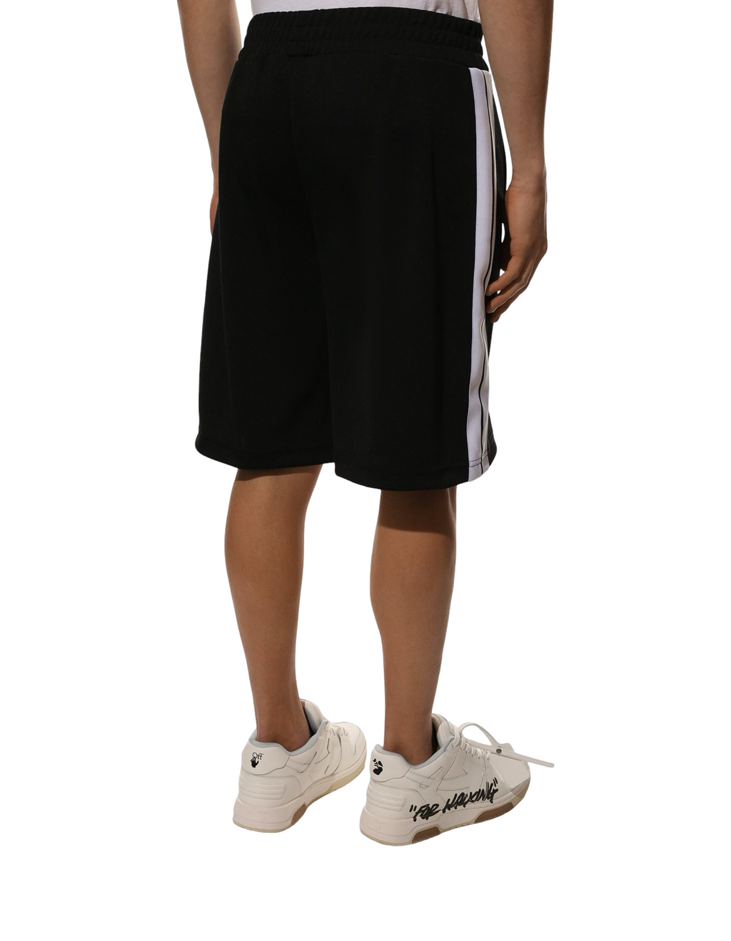 Palm Angels Track Logo Shorts Black